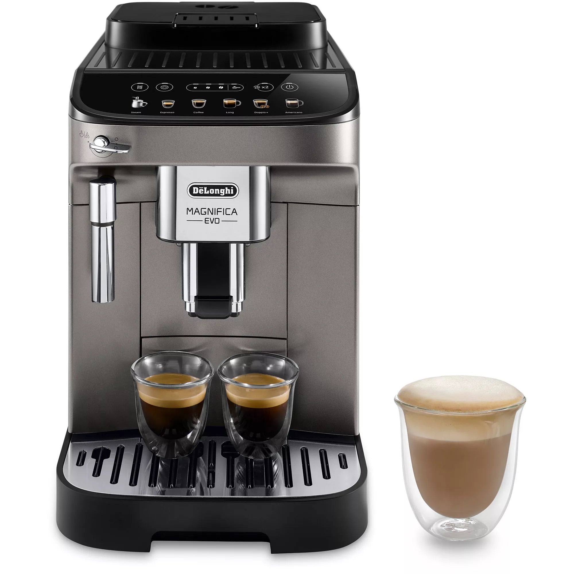 Expresso Broyeur DELONGHI Magnifica Evo titanium