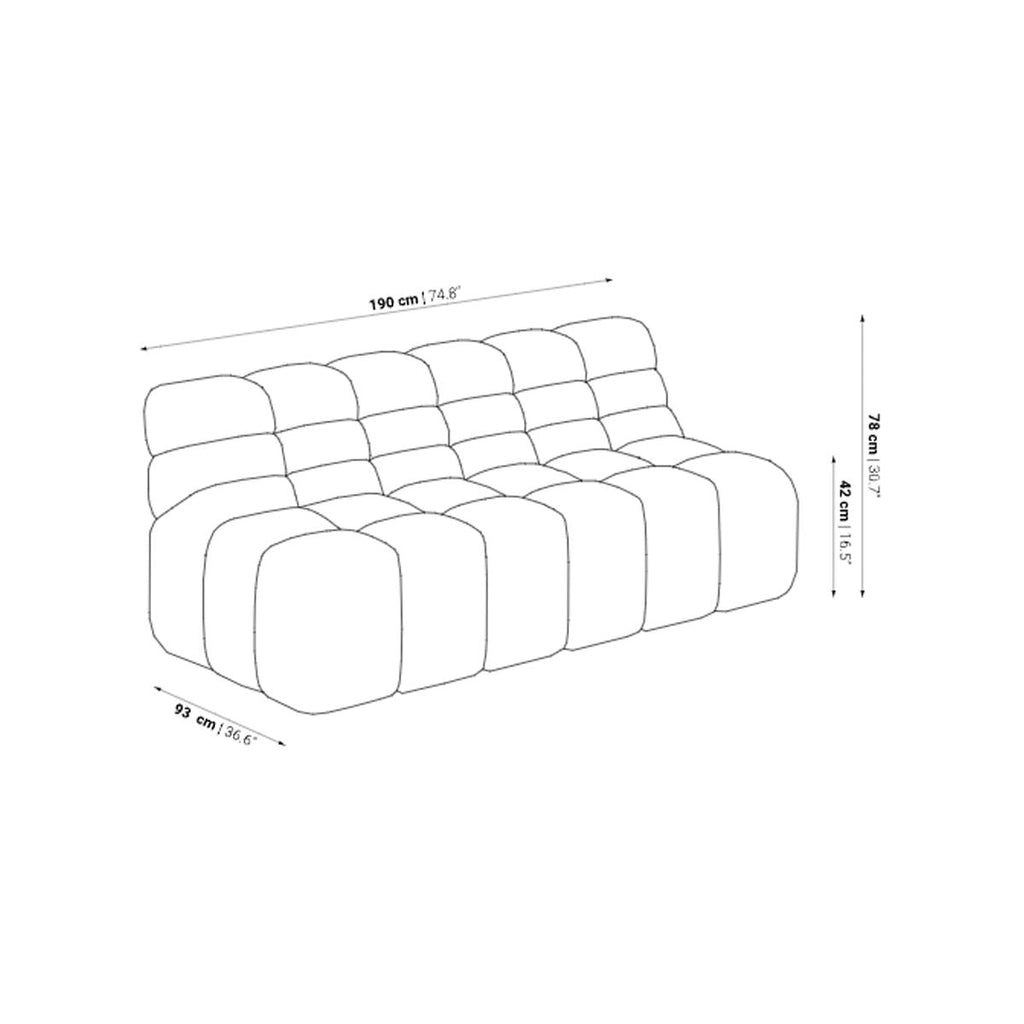 Canapé Chopin 3 places