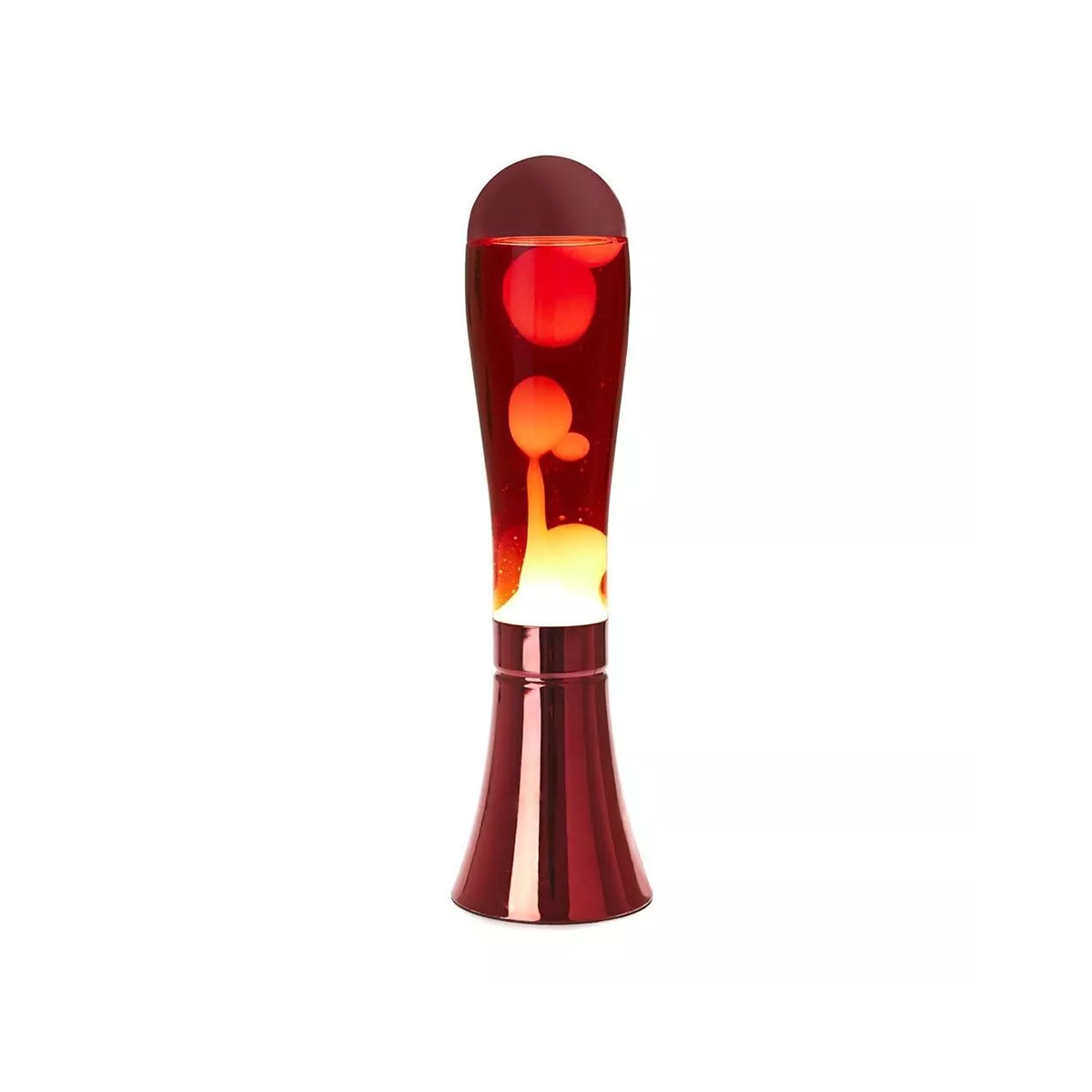 Lampe Lava Magma Rouge & Aluminium