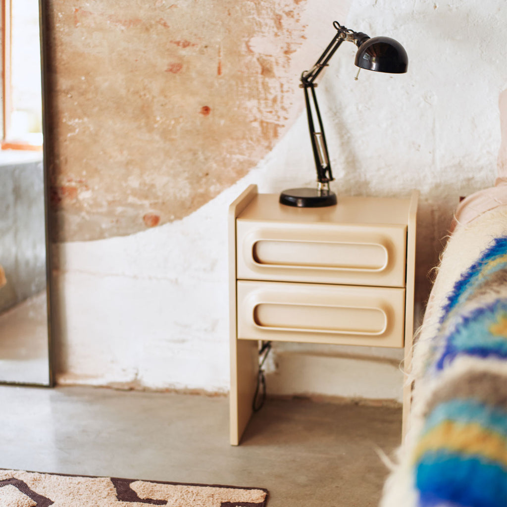 Table de Nuit Space - 45 x 375 x 63 cm - Crème